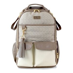 Itzy Ritzy Boss Backpack - Vanilla Latte